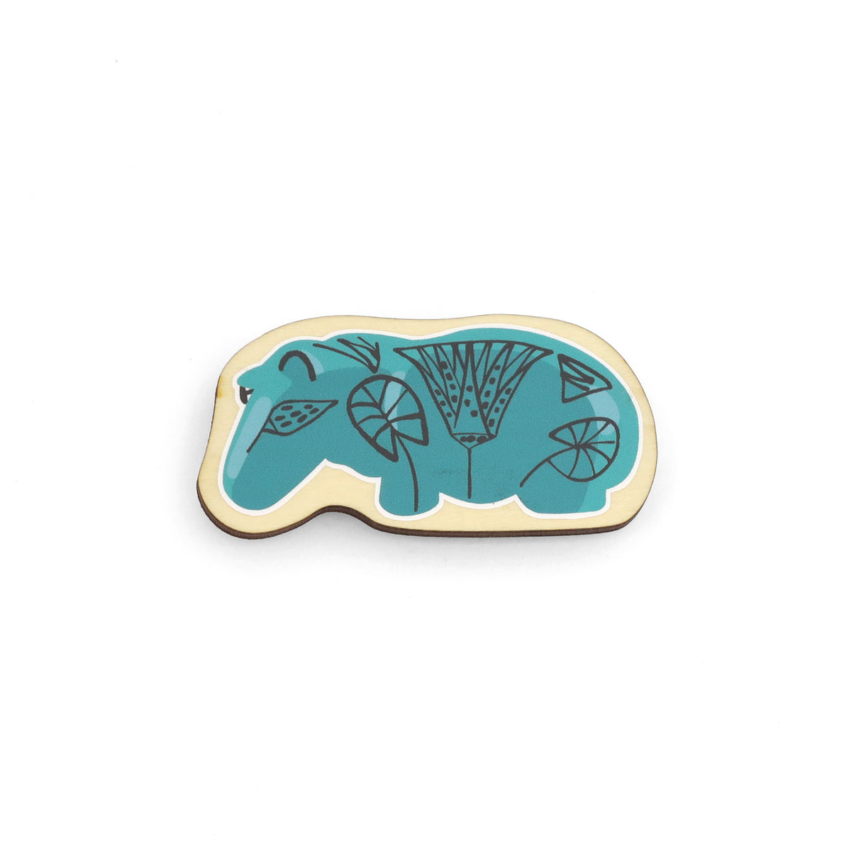 木製マグネット Hippo